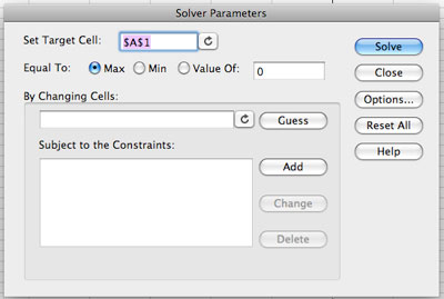 opensolver for excel mac